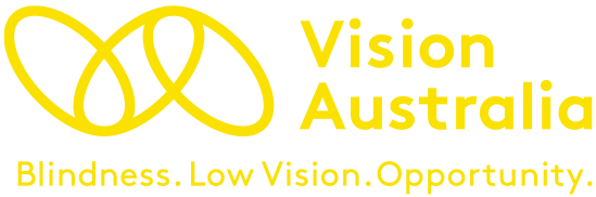 Seeing Eye Dogs. Vision Australia Logo
